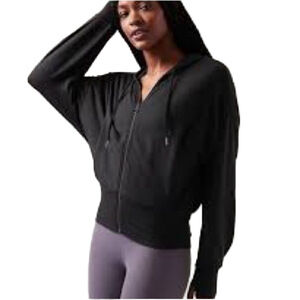 Athleta Black Hoodie Sweatshirt